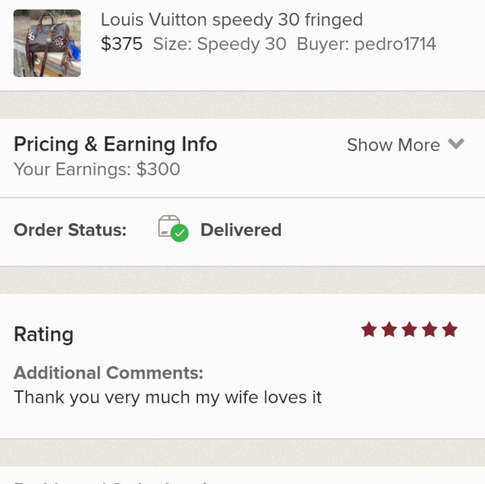 Five star feedback